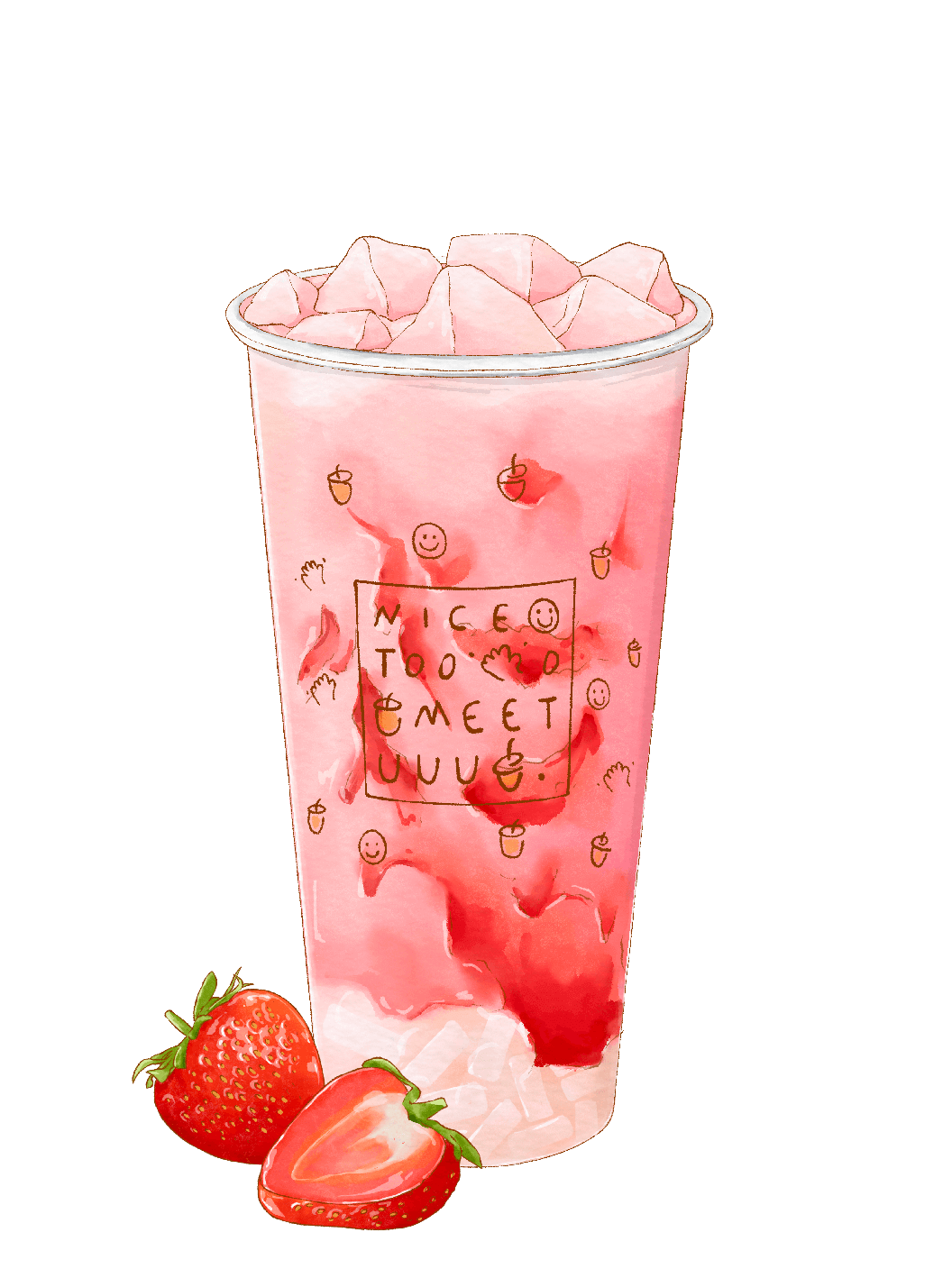 product-image-Strawberry Milk Tea (L) 草莓啵啵奶茶