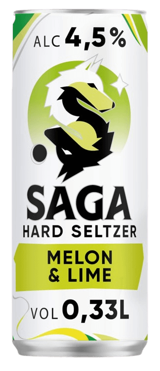 product-image-Saga Hard Seltzer Melon & Lime 0,33 l.