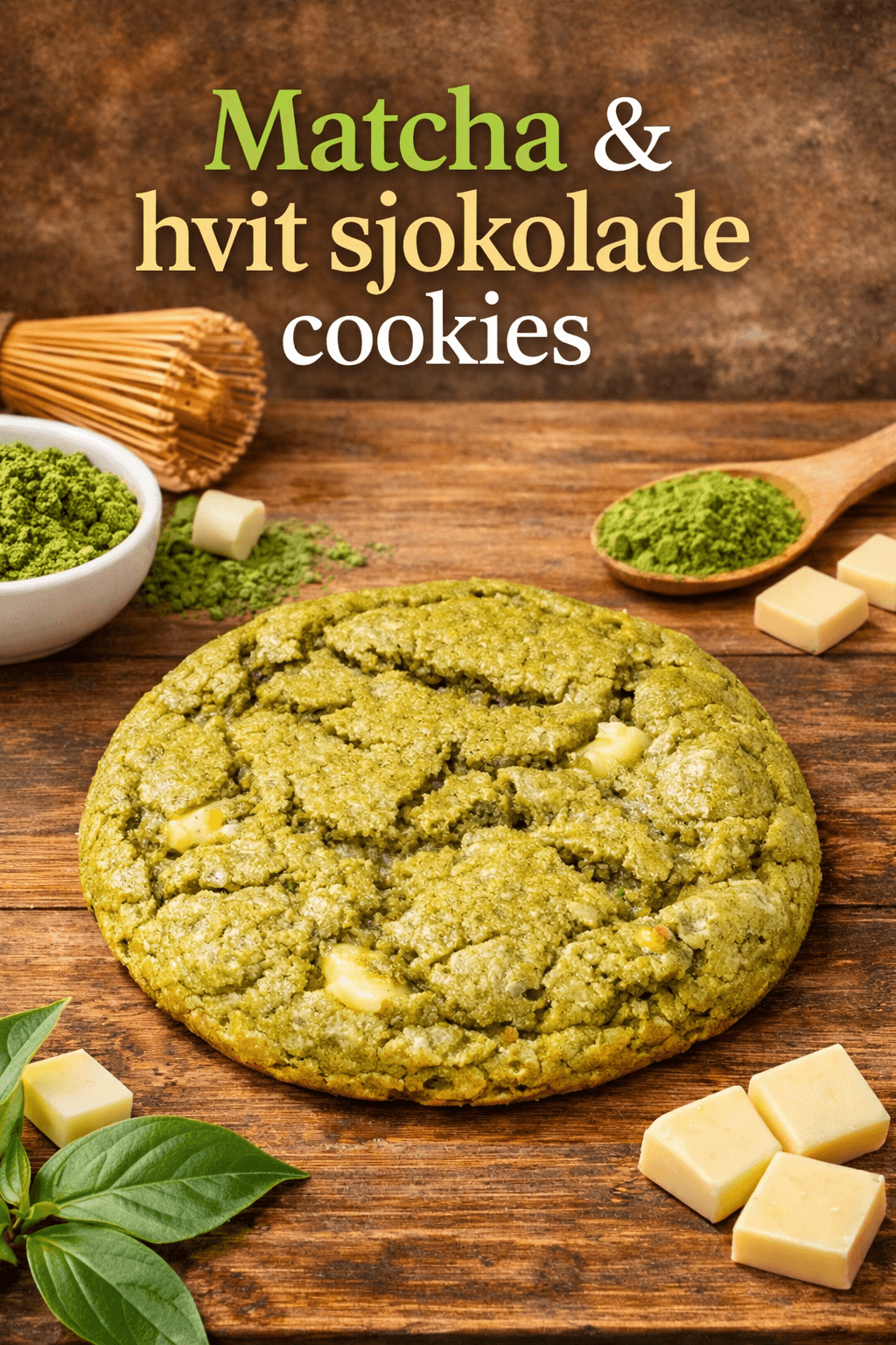 product-image-Matcha & hvit sjokolade cookie 80g