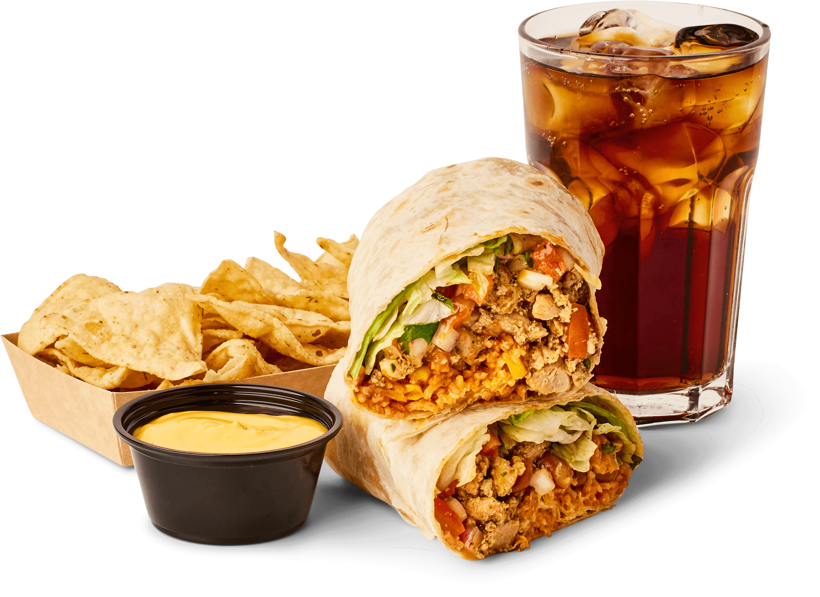 product-image-Chipotle Chicken Burrito + Nachos or French Fries + Drink