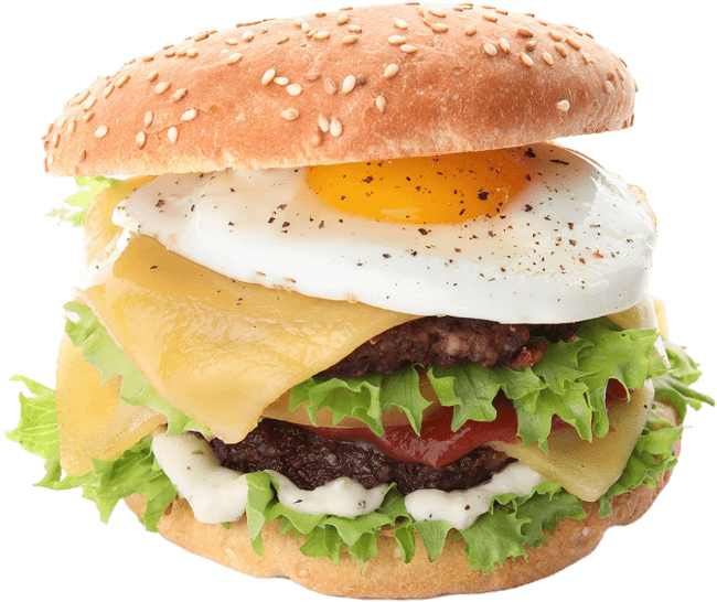 product-image-Dobbel cheeseburger med egg