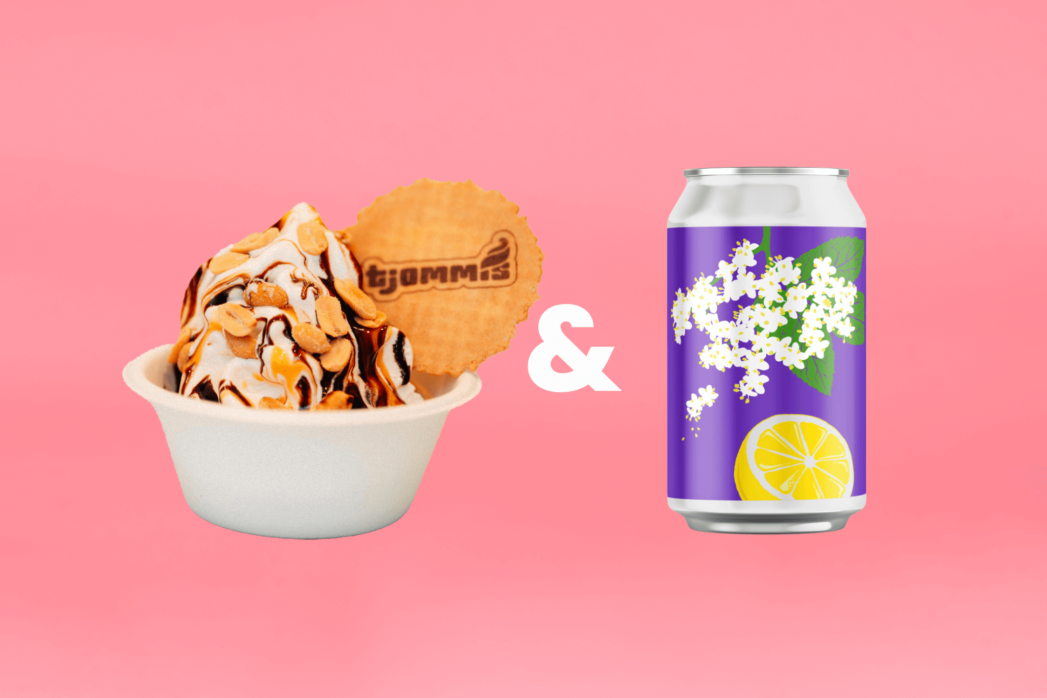 product-image-Softis med 3 toppinger + kald drikke