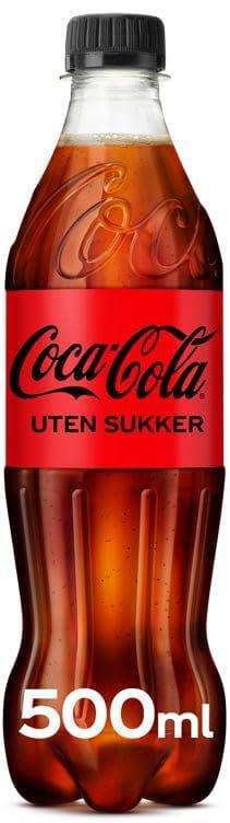 product-image-Coca-Cola Uten Sukker 0,5 l