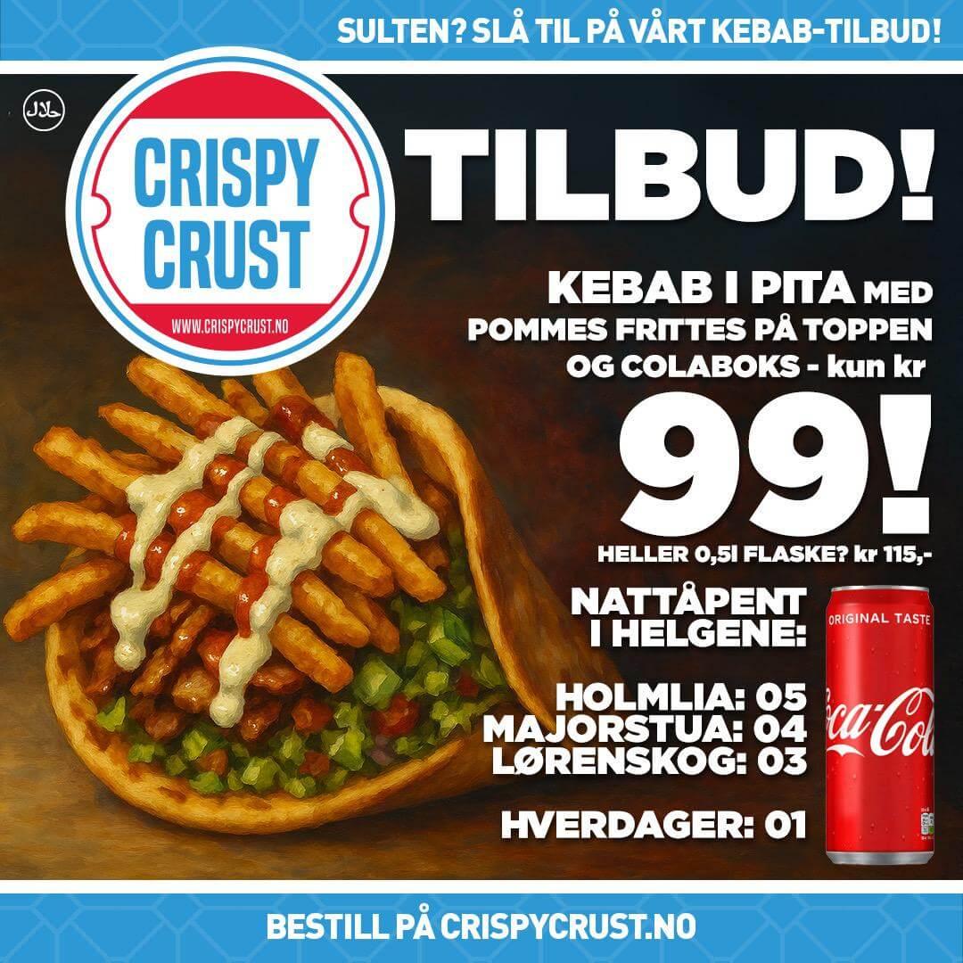 product-image-Kebab med pommes på topp + 0,33l drikke