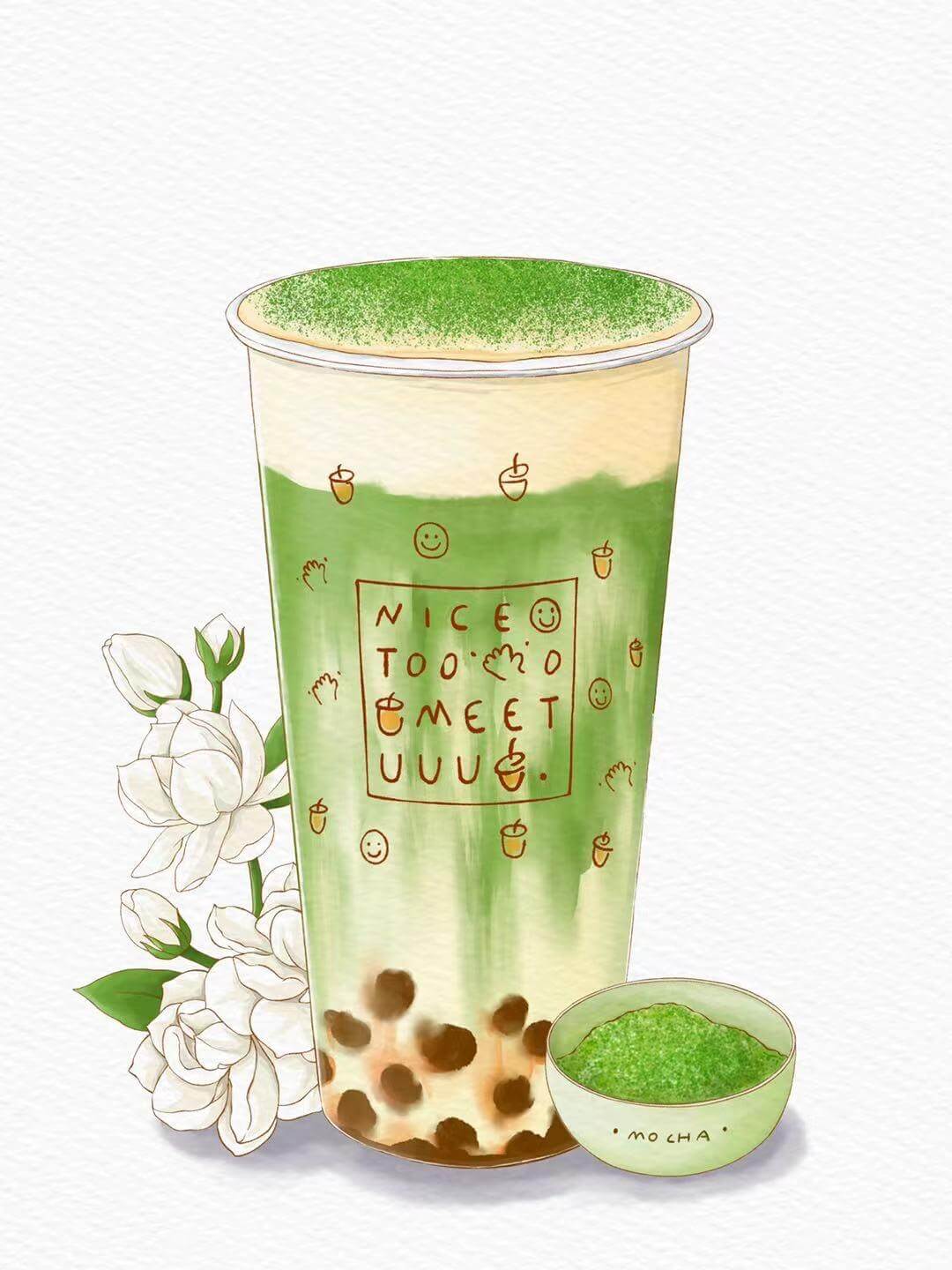 product-image-Matchat Jasmine Milk Tea (M/L) 茉莉抹茶