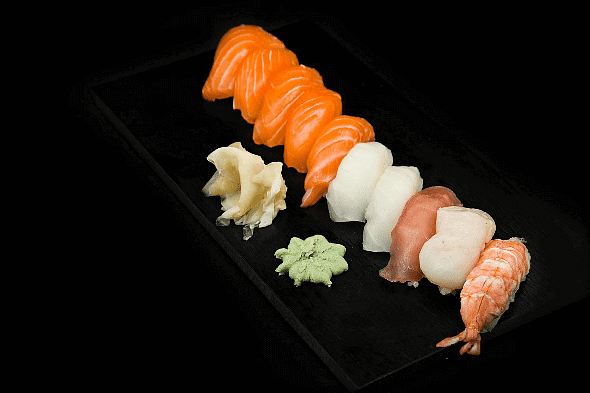 product-image-NR.180: 10 stk. assorterte nigiri.