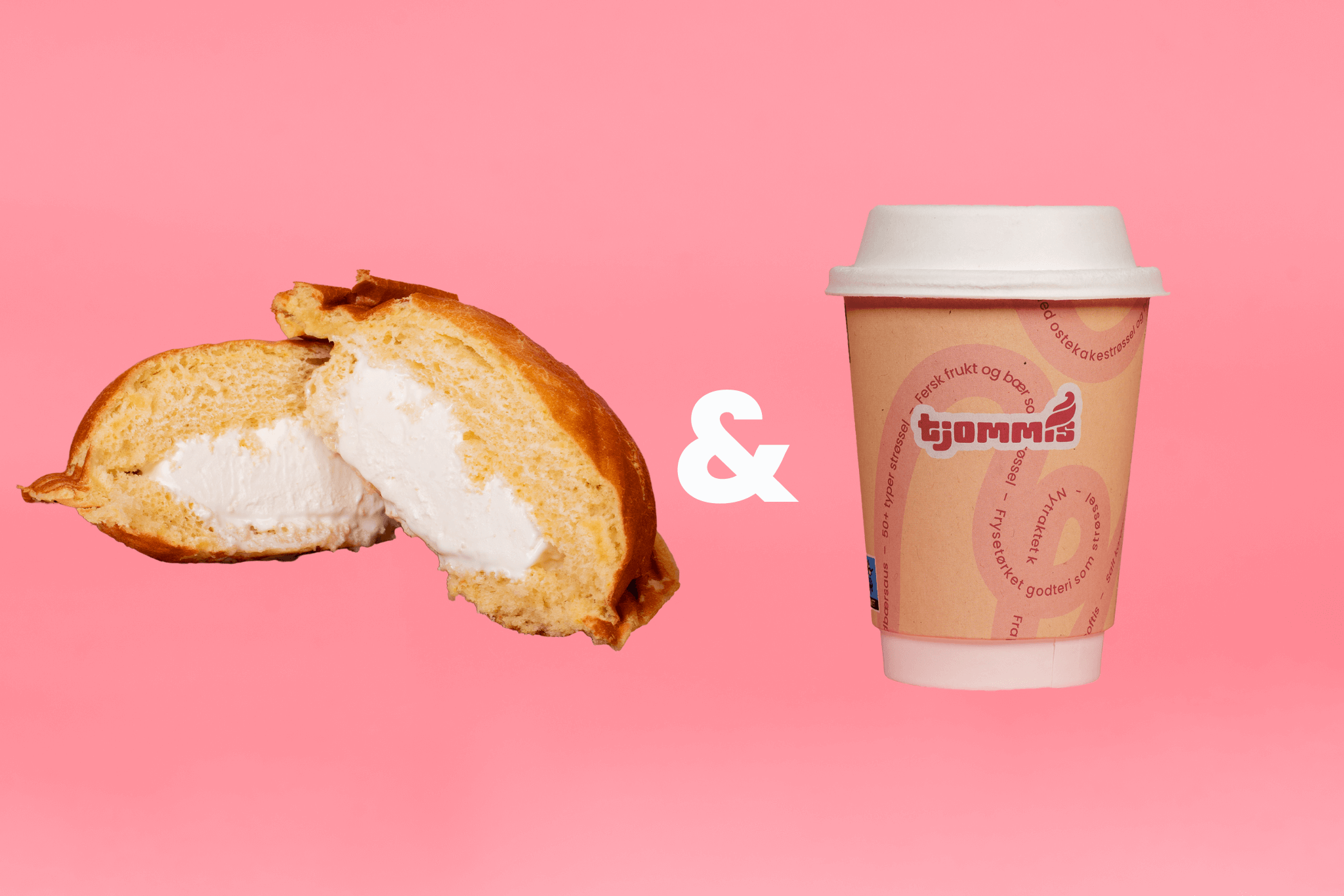 product-image-Innbakt softis med 3 toppinger + kaffe