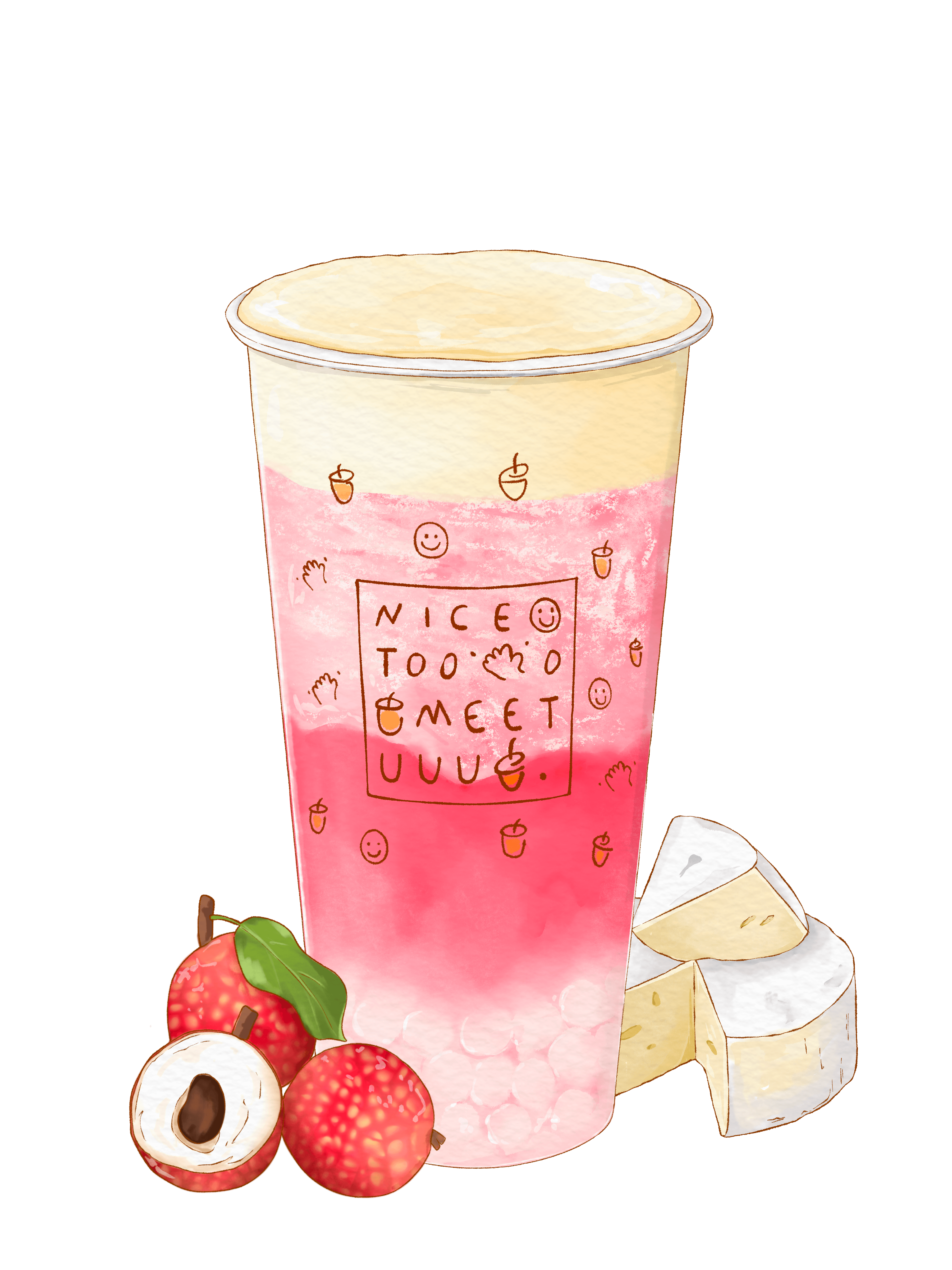 product-image-Cheesy pink Lychee (L) 芝芝粉荔