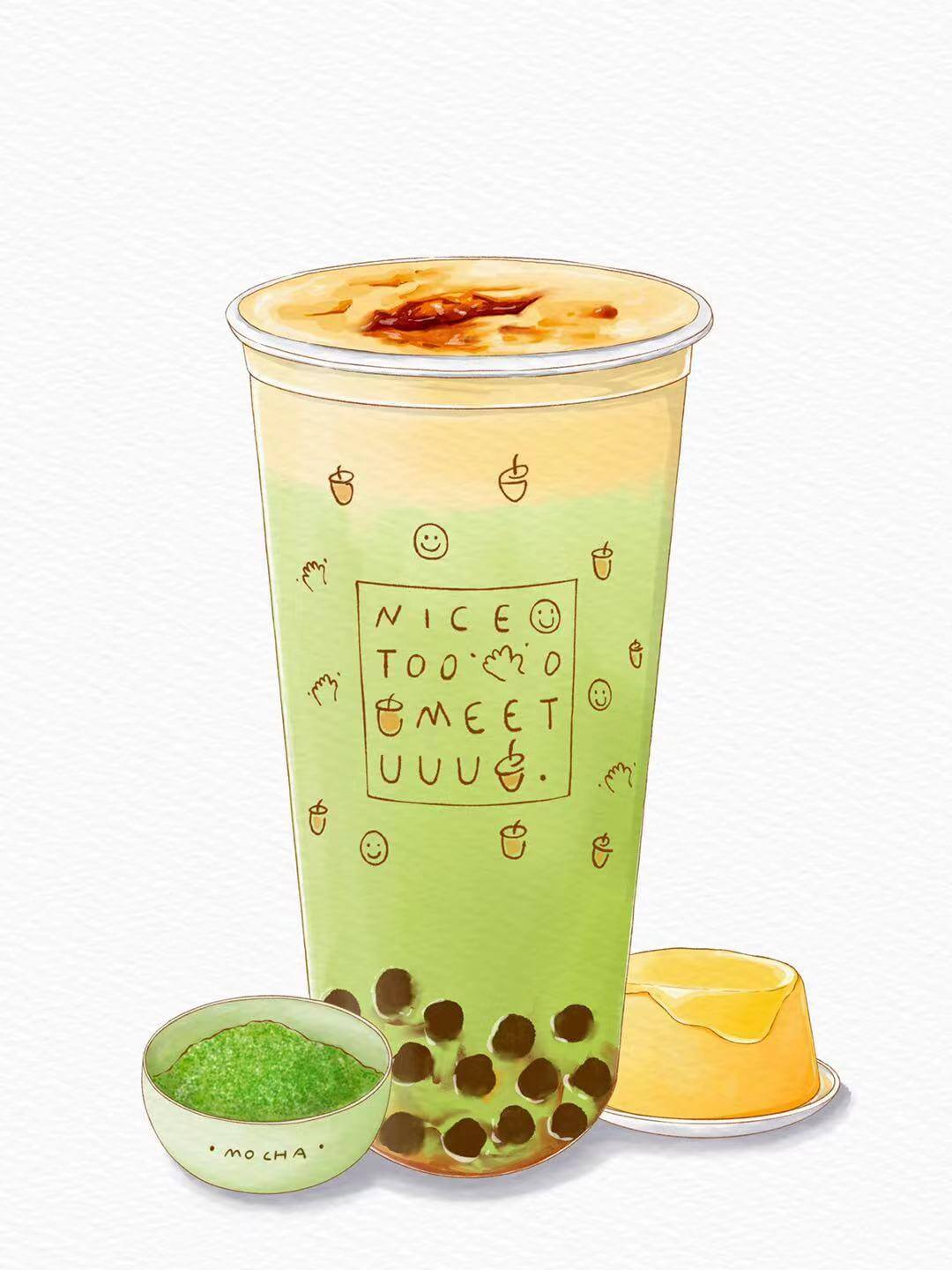 product-image-Creme Brulee Matcha Milk Tea (M/L) 抹茶烤布蕾