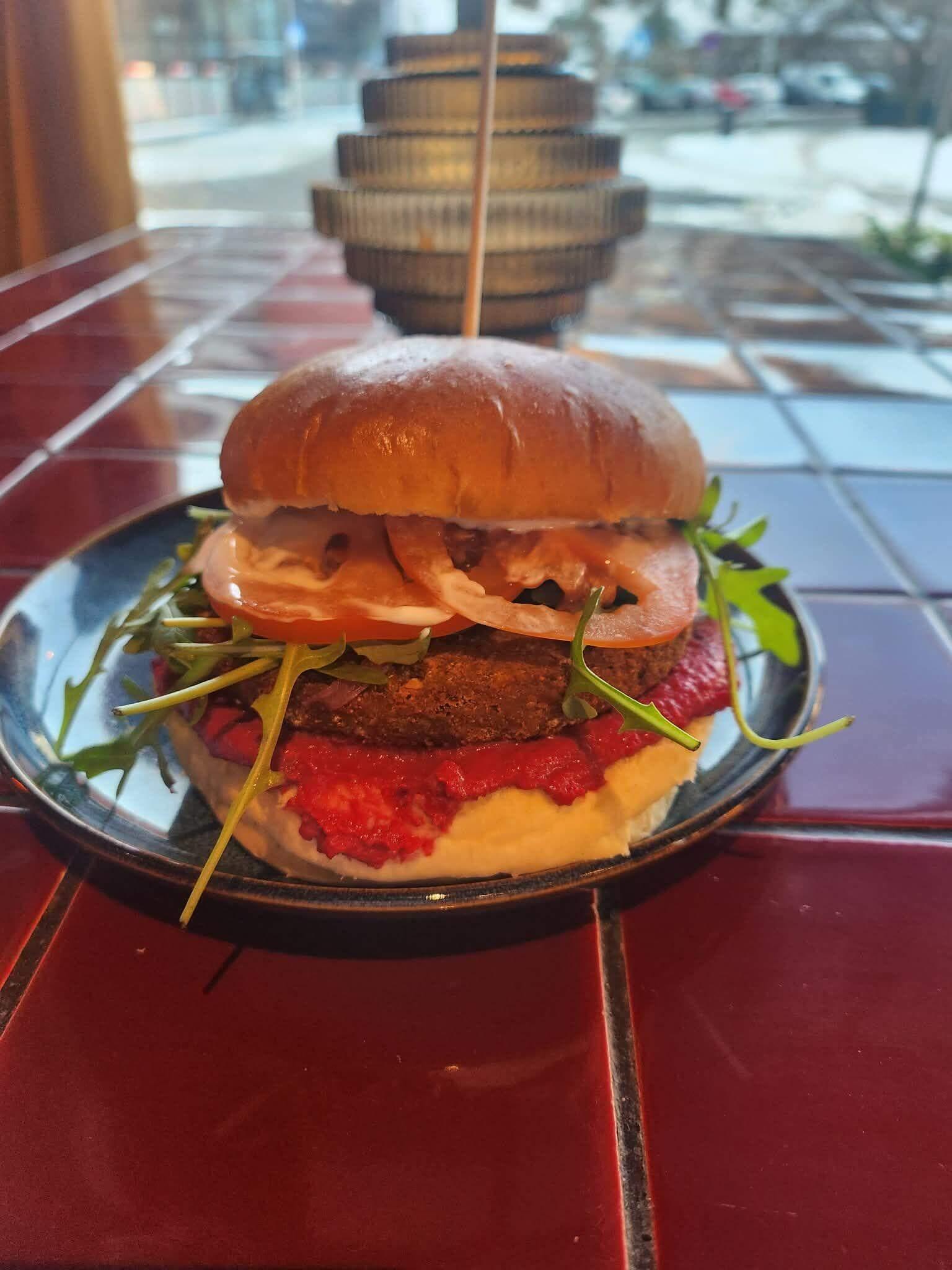 product-image-Falafel burger with beethummus and fries