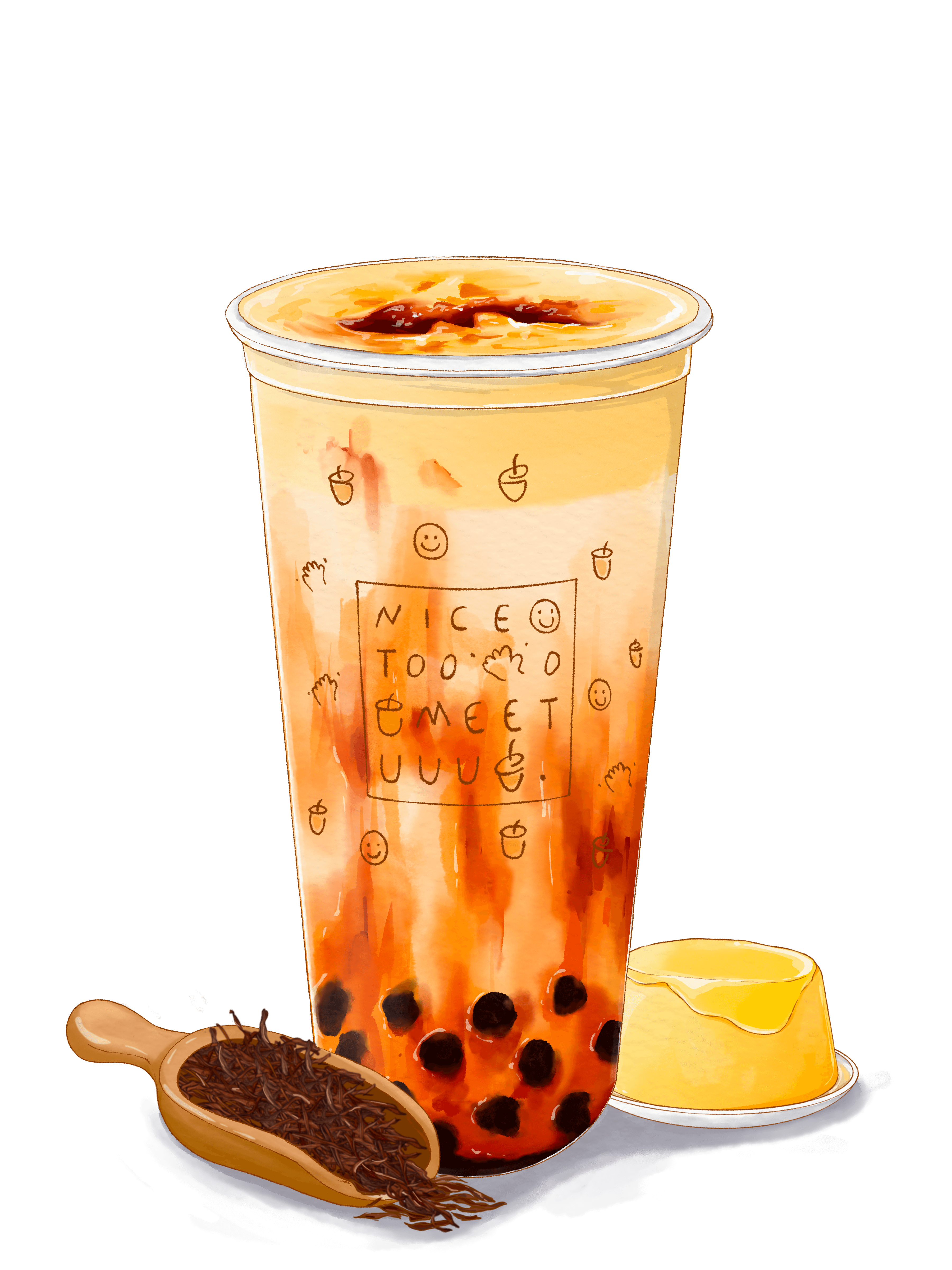 product-image-Creme Brûleé Milk Tea - M/L - 烤布蕾珍珠奶茶
