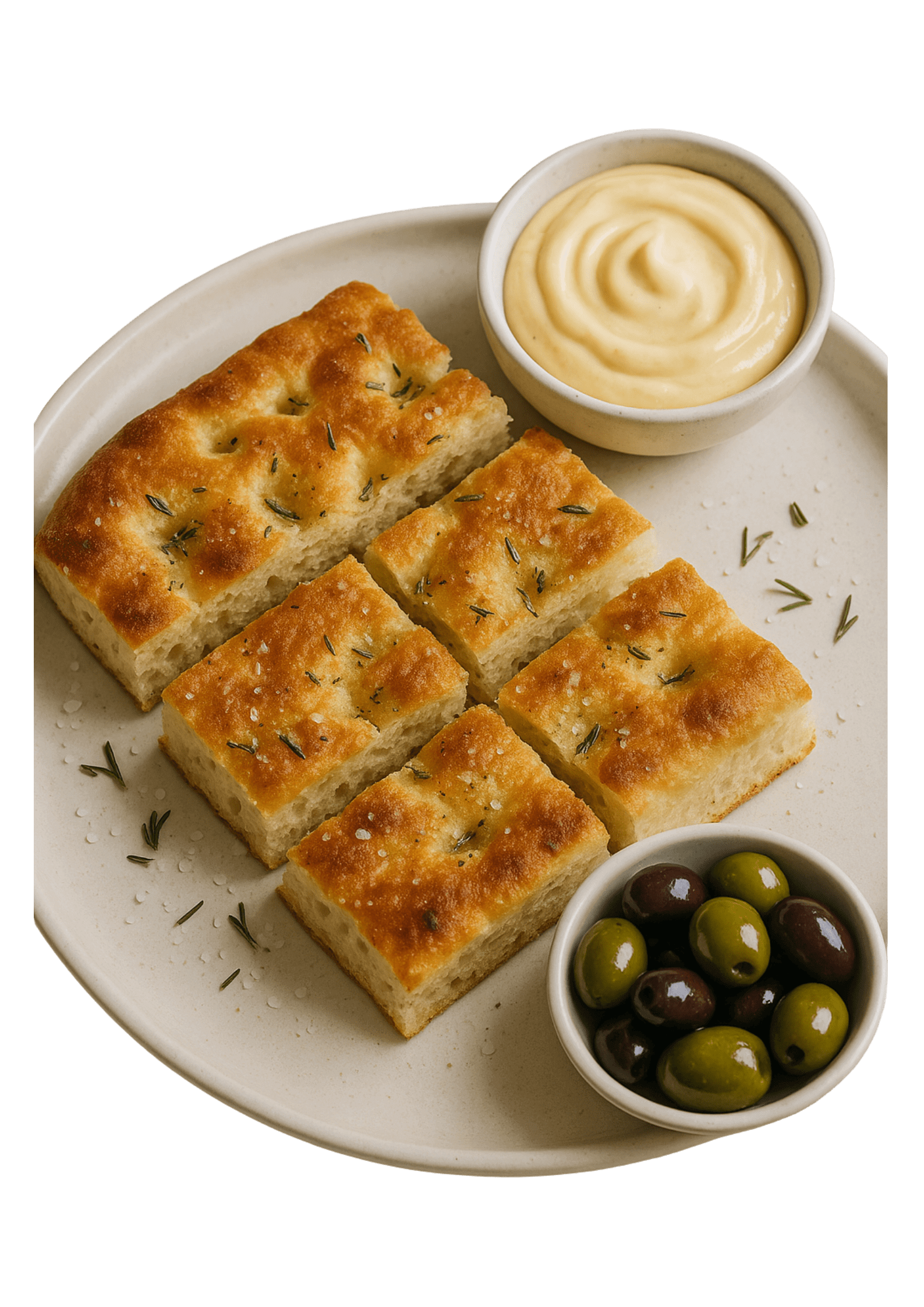 product-image-Focaccia plate with aioli and olives