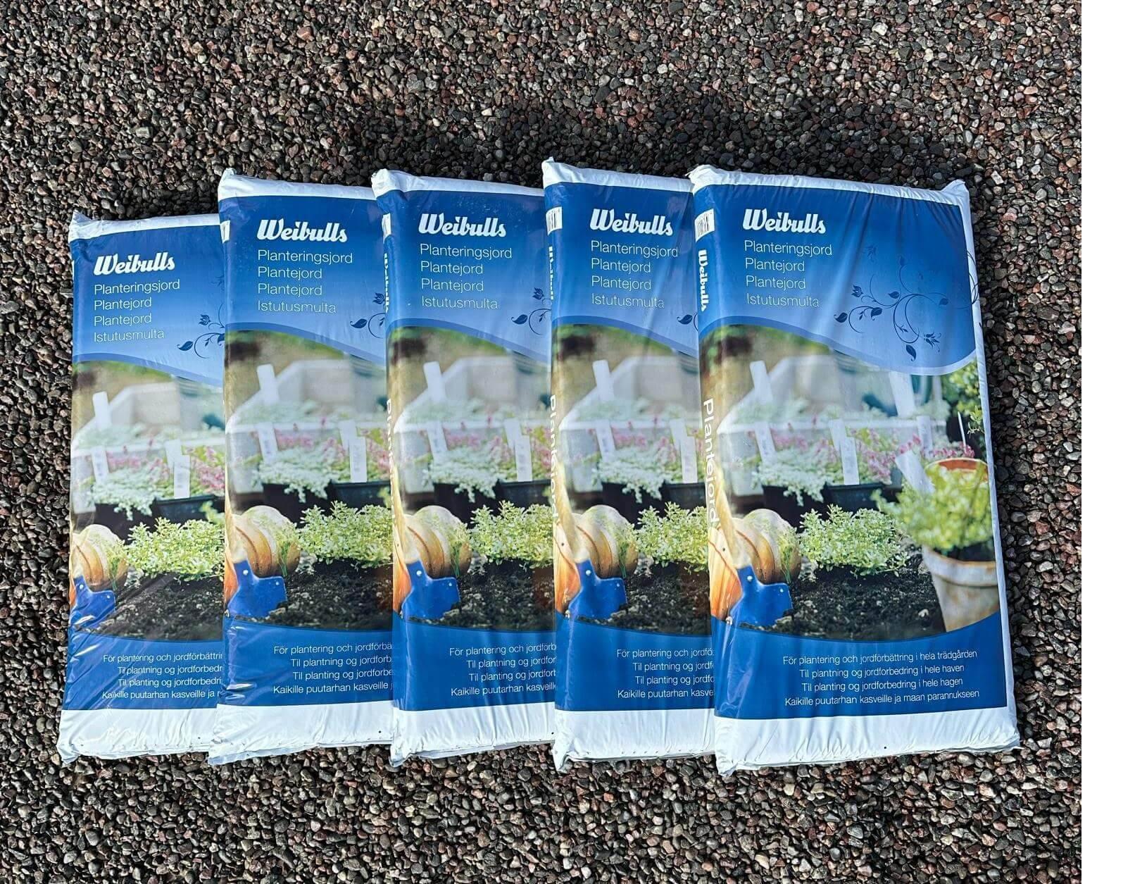 product-image-Weibulls Planteringsjord 40 Liter (5st) (Självlastning)