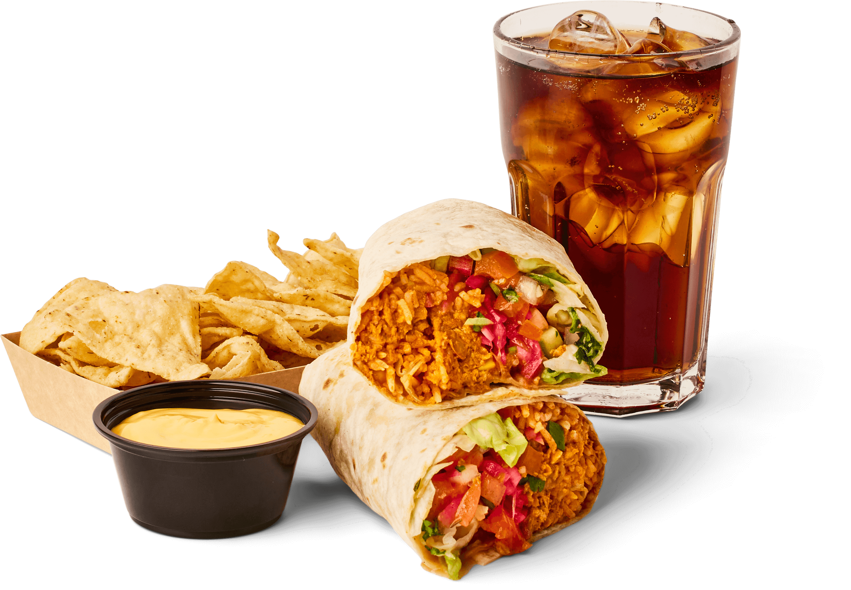 product-image-Vegan Burrito + Nachos or French Fries + Drink after 21