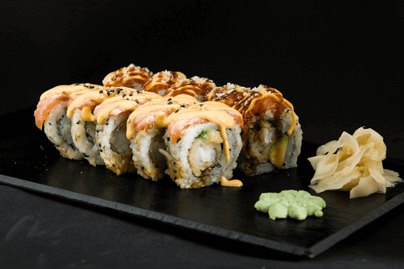 product-image-Nr.152 Flambert laks og scampi 12 biter